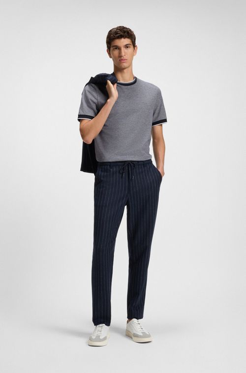 Camiseta Em Algodão Piqué Com Detalhe De Logo