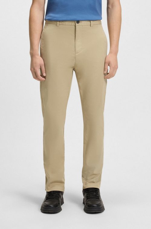 Calças Cargo De Ajuste Slim Em Algodão Elástico