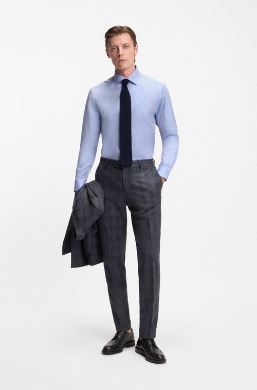 Camisa BECKHAM X BOSS De Ajuste Slim Em Algodão
