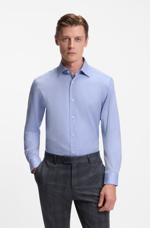 Camisa BECKHAM X BOSS De Ajuste Slim Em Algodão