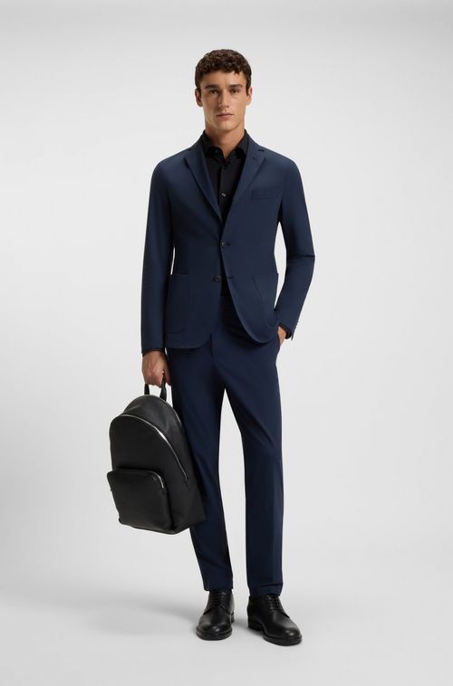 Camisa Slim Fit Em Flanela Stretch Escovada
