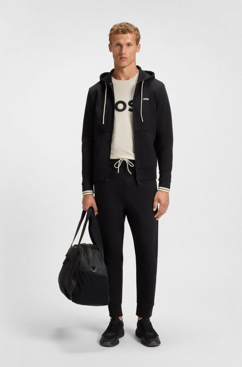 Camiseta Em Jersey De Algodão Com Logo 3D