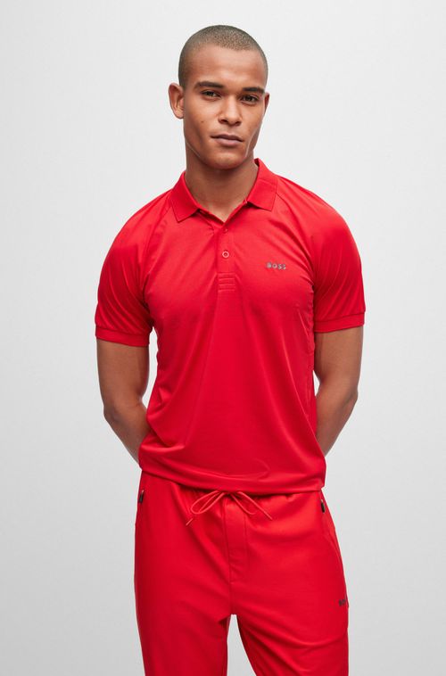 Polo De Ajuste Fino Com Padrão Refletivo Decorativo