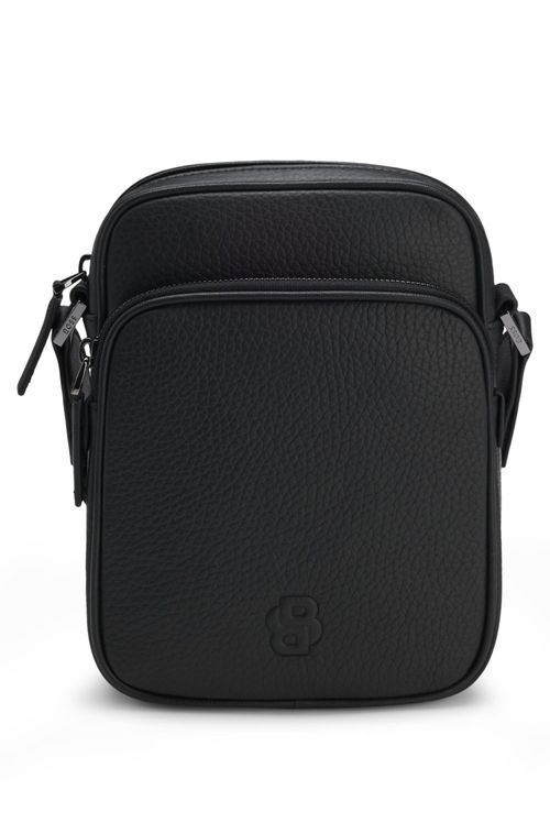 Bolsa Repórter Em Couro Italiano Com Monograma Double B