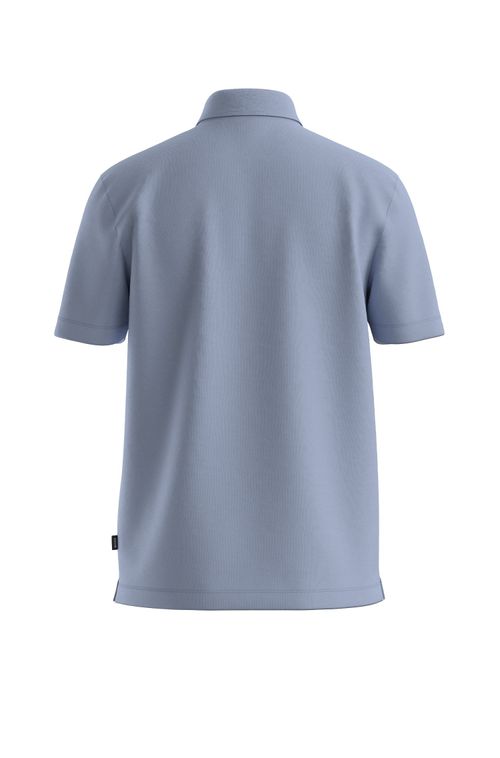 Polo De Algodão Mercerizado Com Monograma Double B