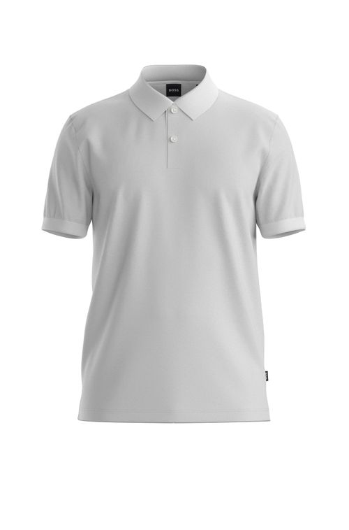 Polo De Algodão Com Textura Em Microbolhas