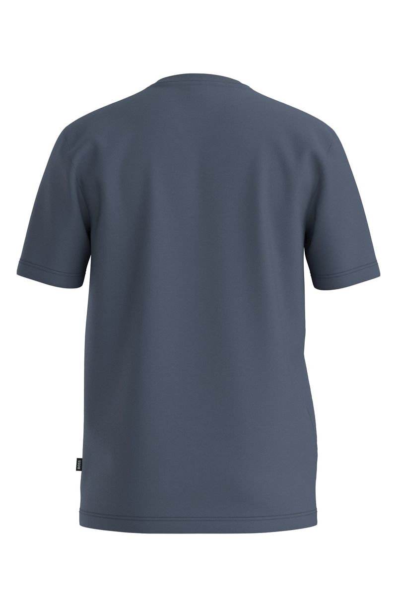 Camiseta Em Jersey De Algodão Com Detalhe De Logo