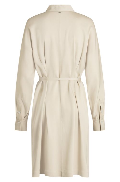 Vestido De Ajuste Descontraído Com Cinto