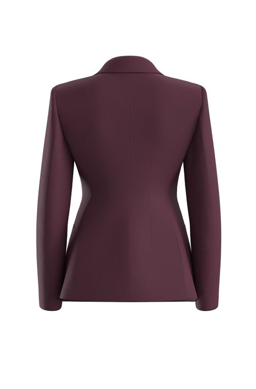 Blazer De Ajuste Regular Com Botão De Metal