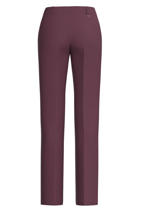 Calças De Ajuste Slim Com Perna Reta