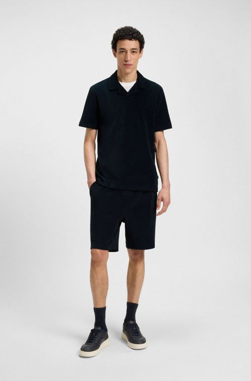 Shorts De Ajuste Regular Em Algodão Turco