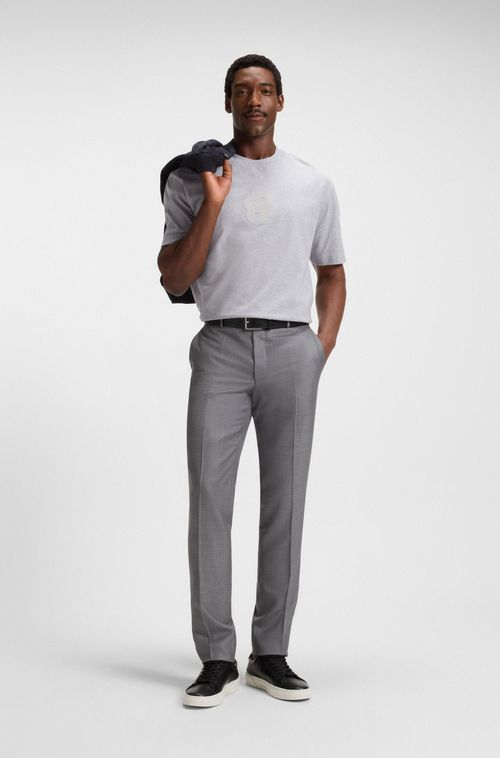 Camiseta De Algodão Com Monograma Double B