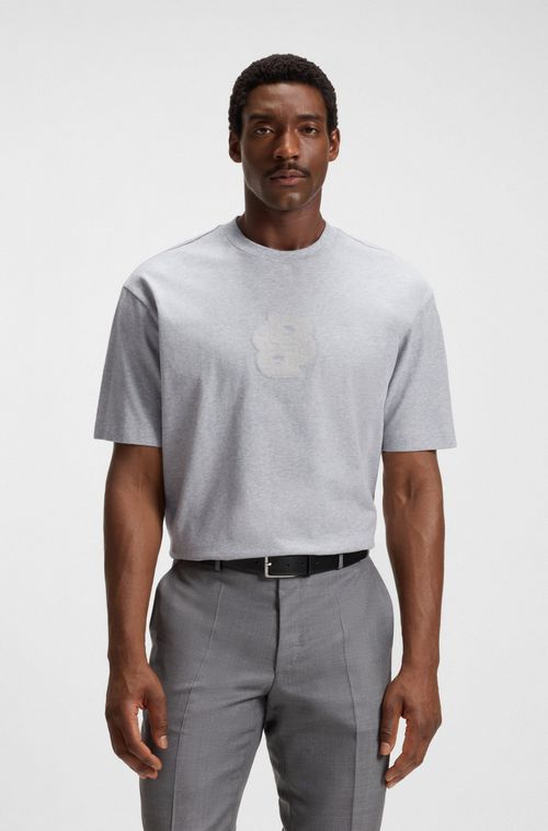 Camiseta De Algodão Com Monograma Double B