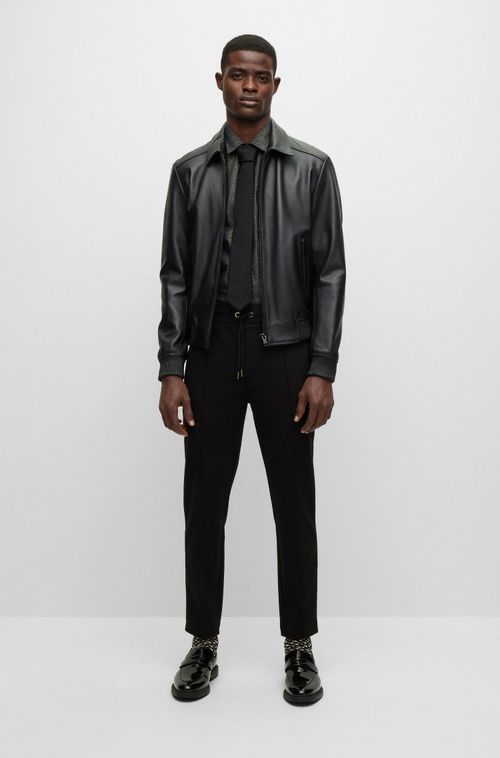 Camisa Slim Fit Em Popelina Italiana Em Mescla De Algodão