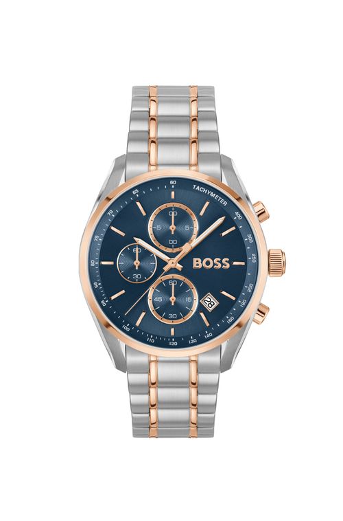 Relógio BOSS Com Caixa E Pulseira Em Metal E Aro Rosé