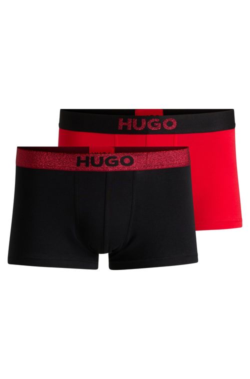 Conjunto De Dois Boxers Com Detalhes Brilhantes Em Caixa De Presente