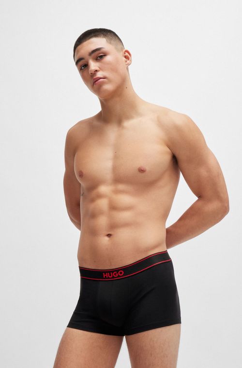 Trunk De Algodão Com Gráficos De Logo