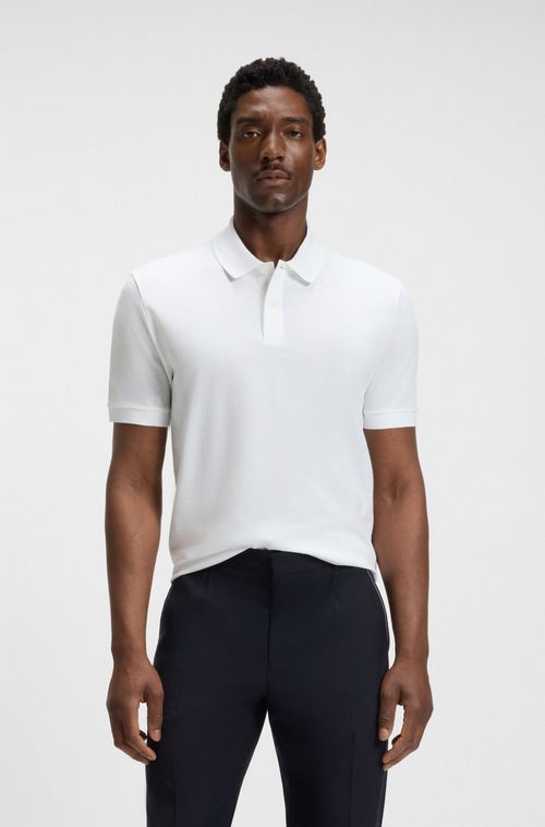 Camisa Polo Em Algodão Orgânico Com Logo Bordado