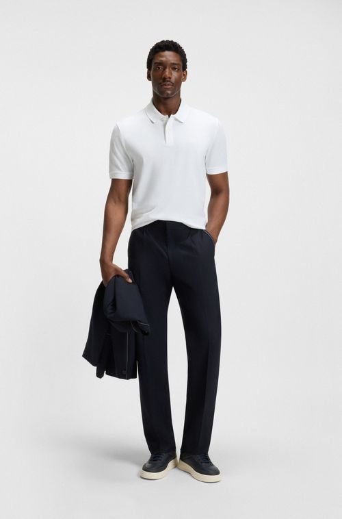 Camisa Polo Em Algodão Orgânico Com Logo Bordado