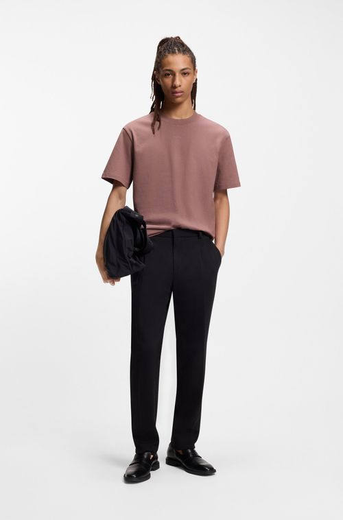 Camiseta De Ajuste Descontraído Em Algodão Com Logo