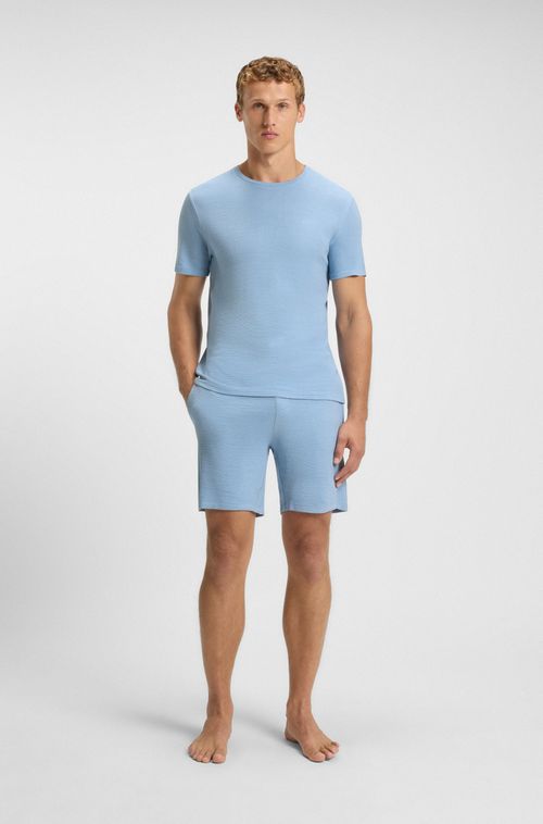 Camiseta De Pijama Em Jersey Com Logo Bordado