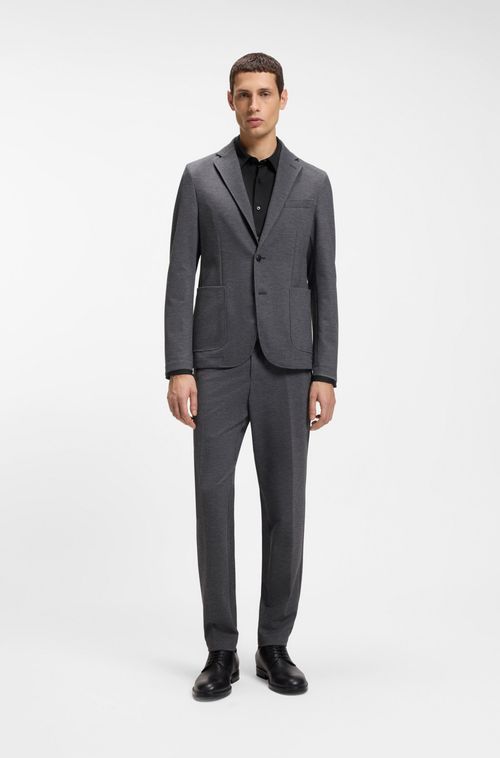 Camisa De Ajuste Slim Em Jersey Estruturado