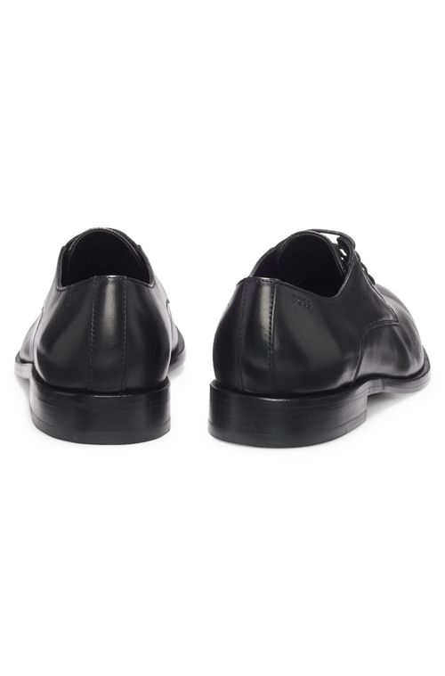 Sapatos Derby Em Couro Com Logo Em Relevo