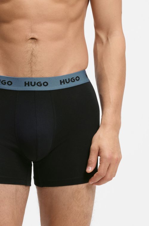 Pack De Três Pares De Cuecas Algodão Elástico