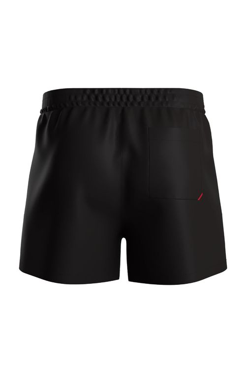 Shorts De Banho Com Logo Vertical Estampado