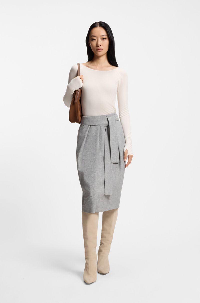 Top Em Jersey Transparente De Camada Dupla