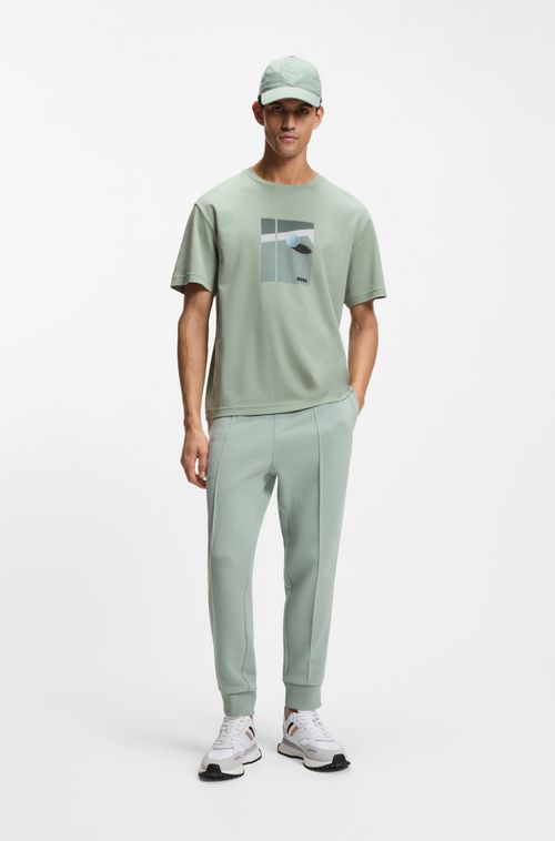 Camiseta De Algodão Pima Com Arte De Tênis