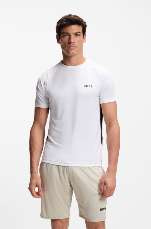 Camiseta De Ajuste Slim De Secagem Rápida Com Elasticidade