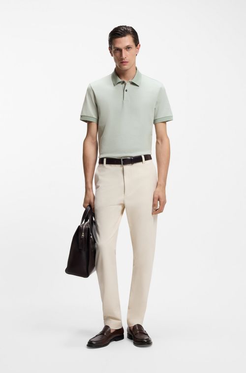 Polo De Algodão Com Estrutura De Bolhas