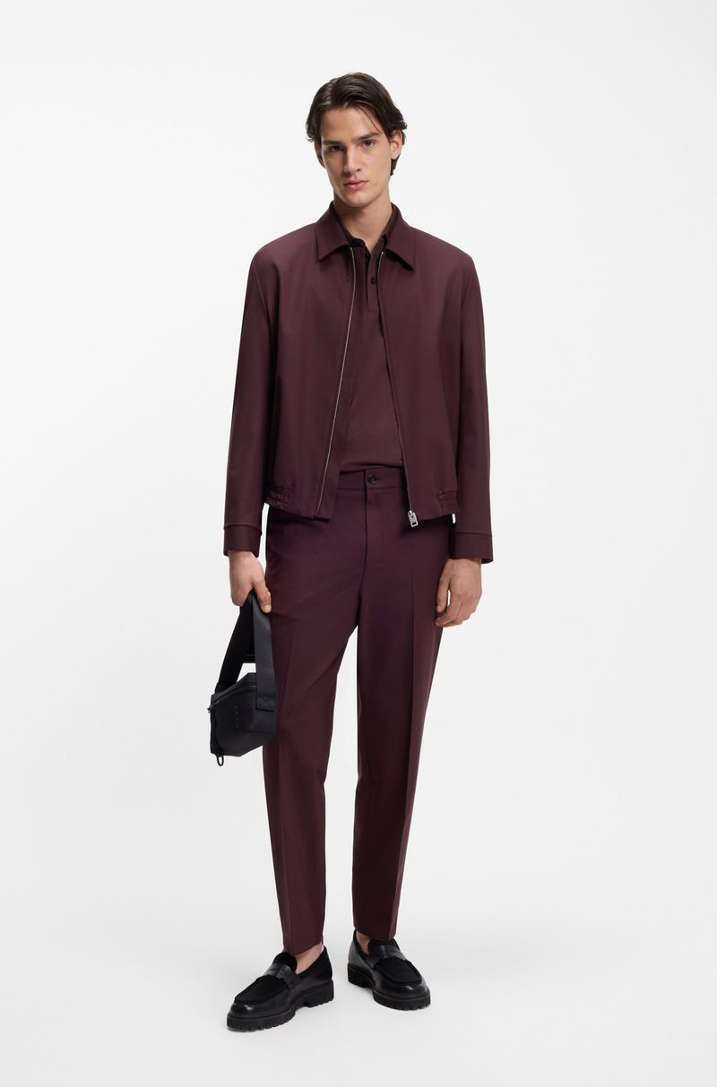 Polo De Ajuste Slim Com Logo Vermelho