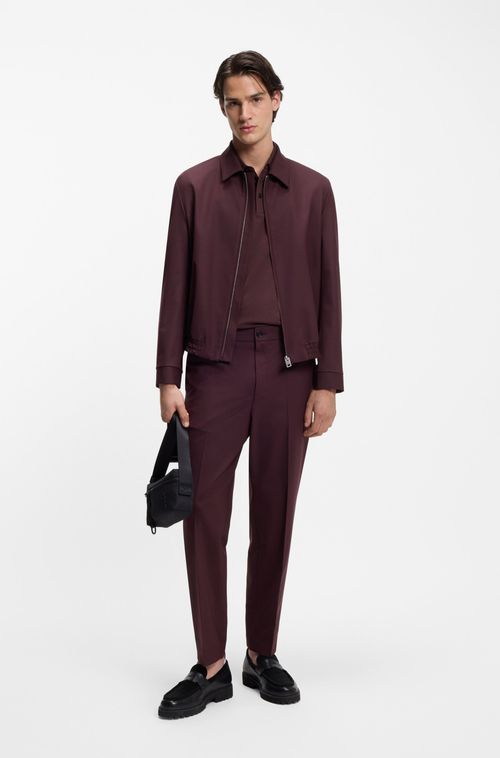 Polo De Ajuste Slim Com Logo Vermelho