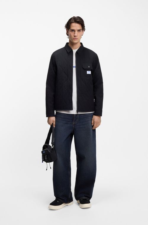 Camiseta Em Jersey De Algodão Com Emblema De Logo