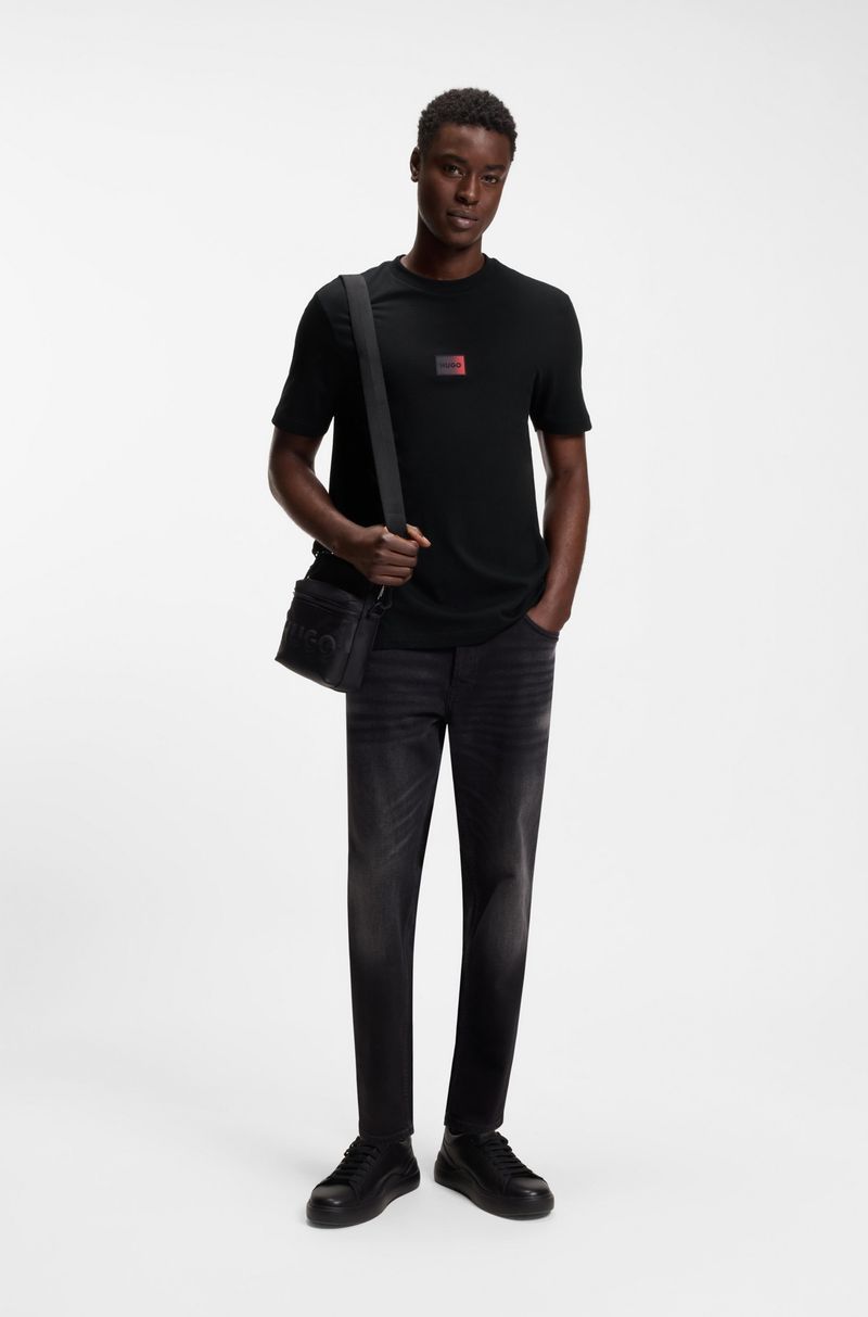 Camiseta Em Jersey De Algodão Com Logo