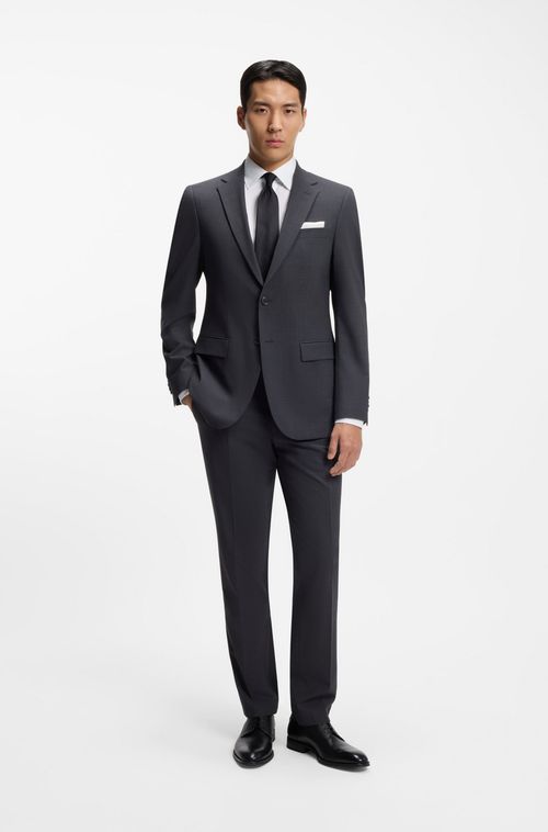 Camisa De Ajuste Slim Em Popelina De Algodão