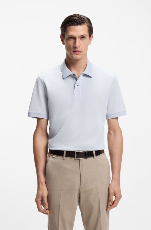 Polo Pallas Em Algodão Piqué Com Logo Bordado