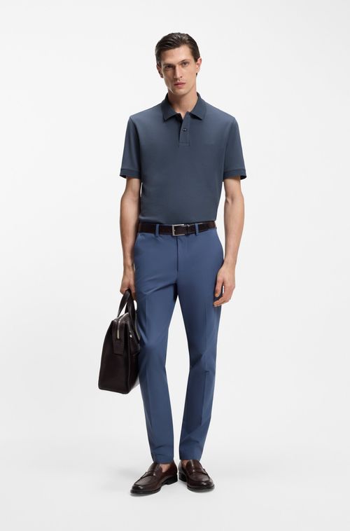 Polo Pallas Em Algodão Piqué Com Logo Bordado