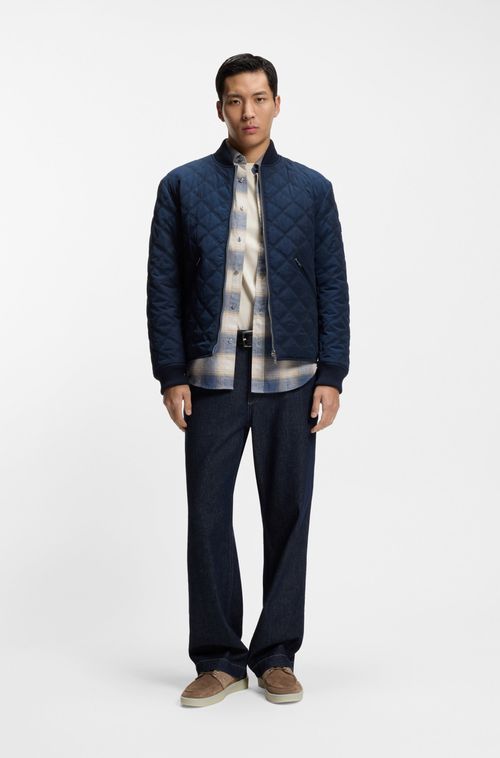 Camiseta De Algodão Mercerizado Com Monograma Double B