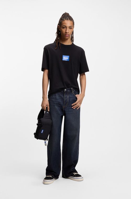 Camiseta De Algodão Jersey Com Estampa De Logo