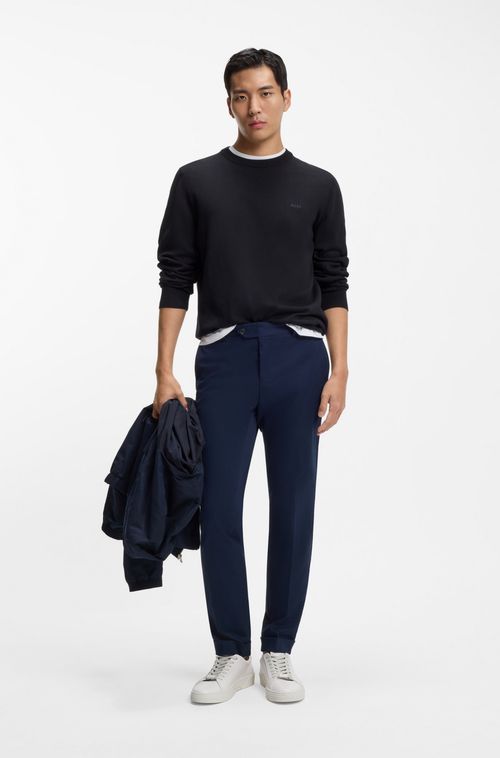 Moletom Em Algodão Com Logo Bordado