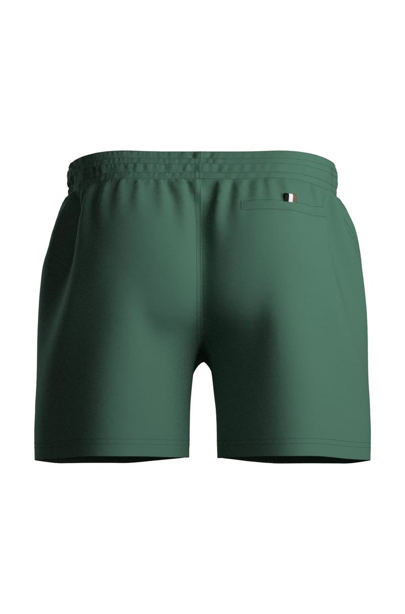 Shorts Com Estampado De Logo Vertical