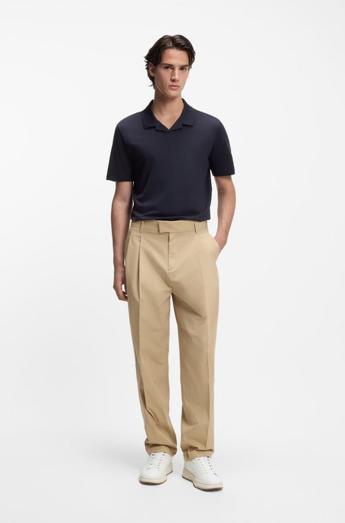 Polo De Ajuste Slim Mercerizado Com Colarinho