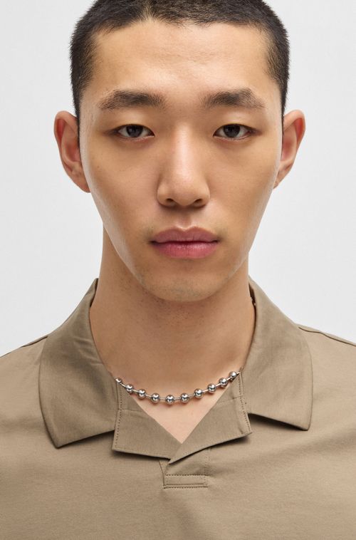 Polo Slim-Fit Mercerizado Com Colarinho Johnny