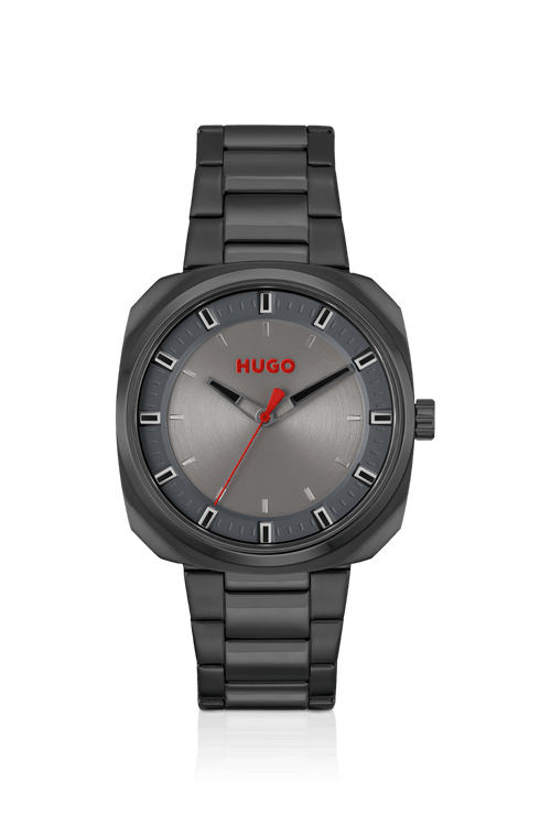 Relógio Cronógrafo Com Visor Azul E Pulseira De Elos