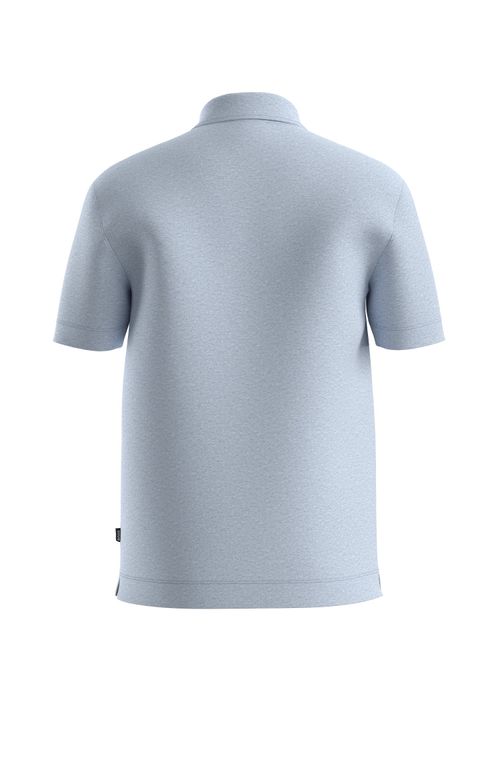 Camisa Polo Regular Fit Em Algodão E Linho
