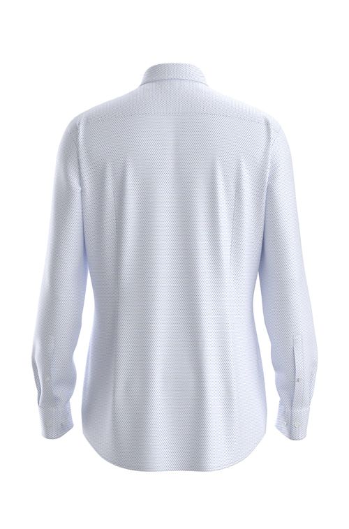 Camisa De Ajuste Slim Em Jersey Elástico Estampado