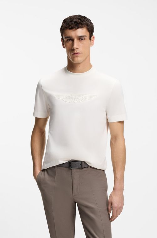 Camiseta BOSS x ASTON MARTIN De Algodão Mercerizado